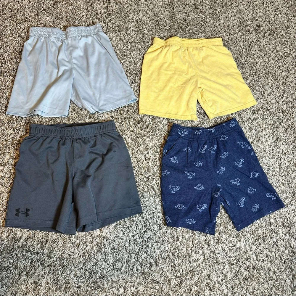 14 Pieces Set Colorful Kids Boy 5T/5 Mixed Bundle Graphic Tees Shorts Pants
